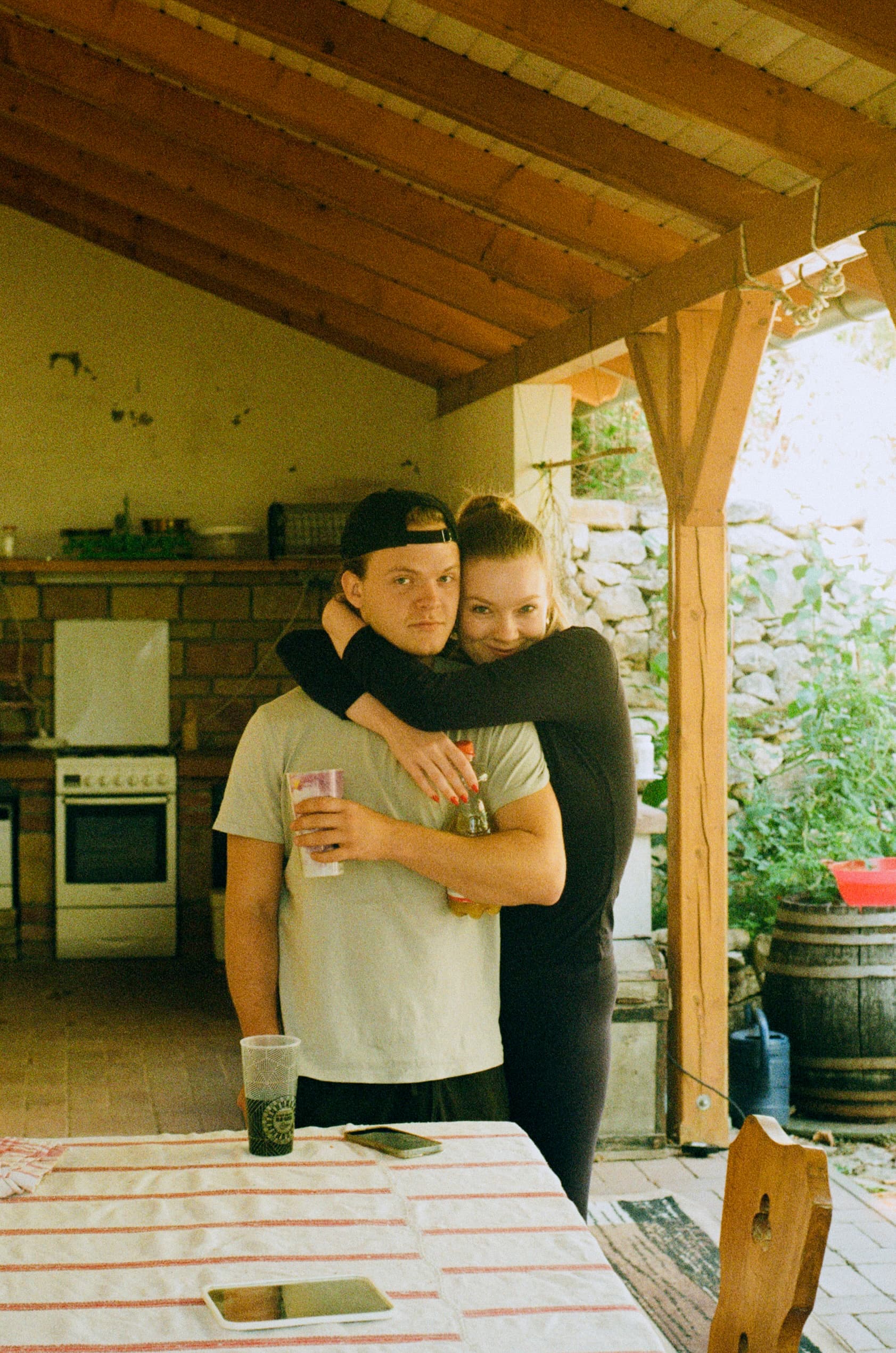 A Hug Between Chores