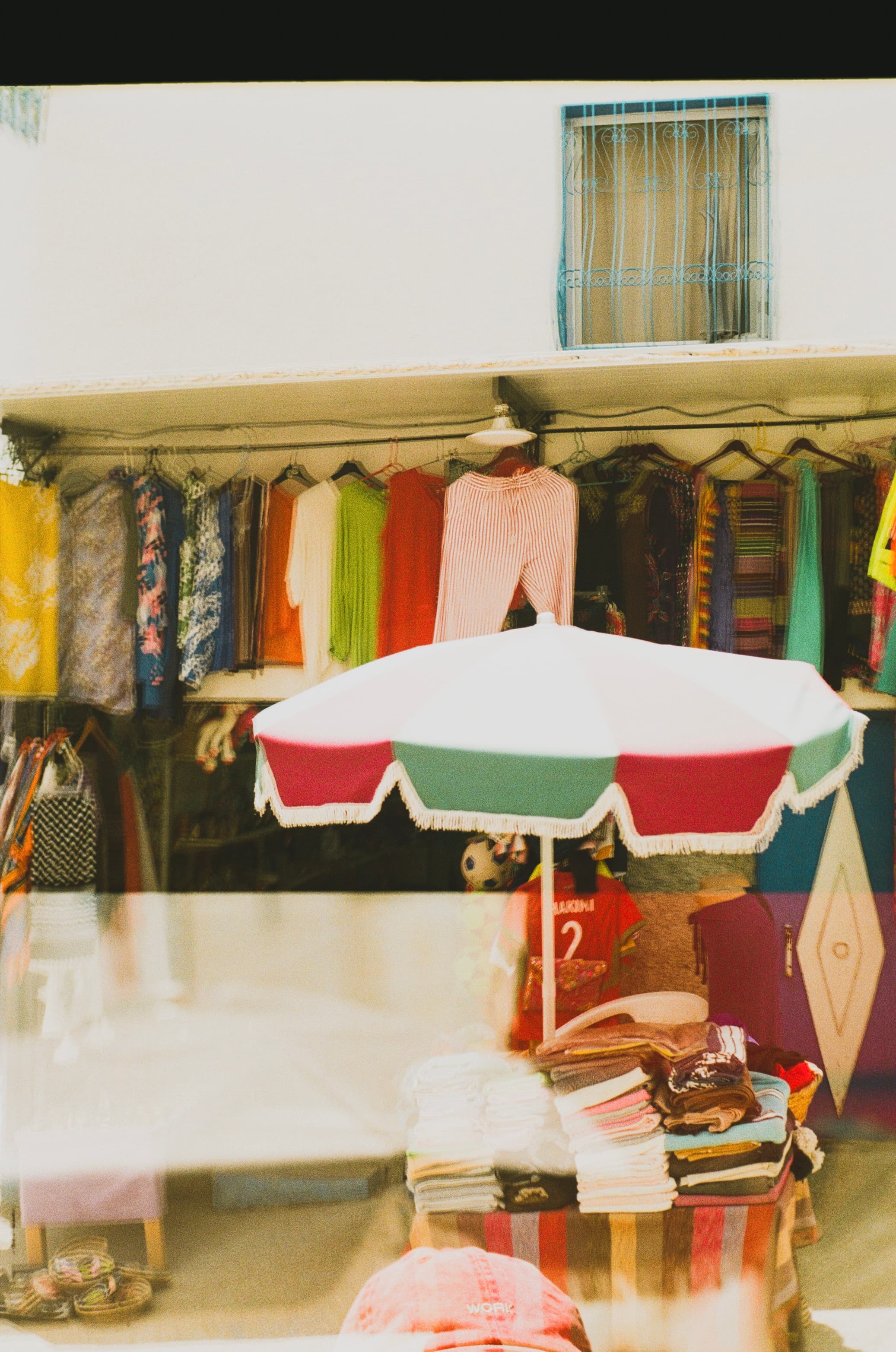 Market awning, midday